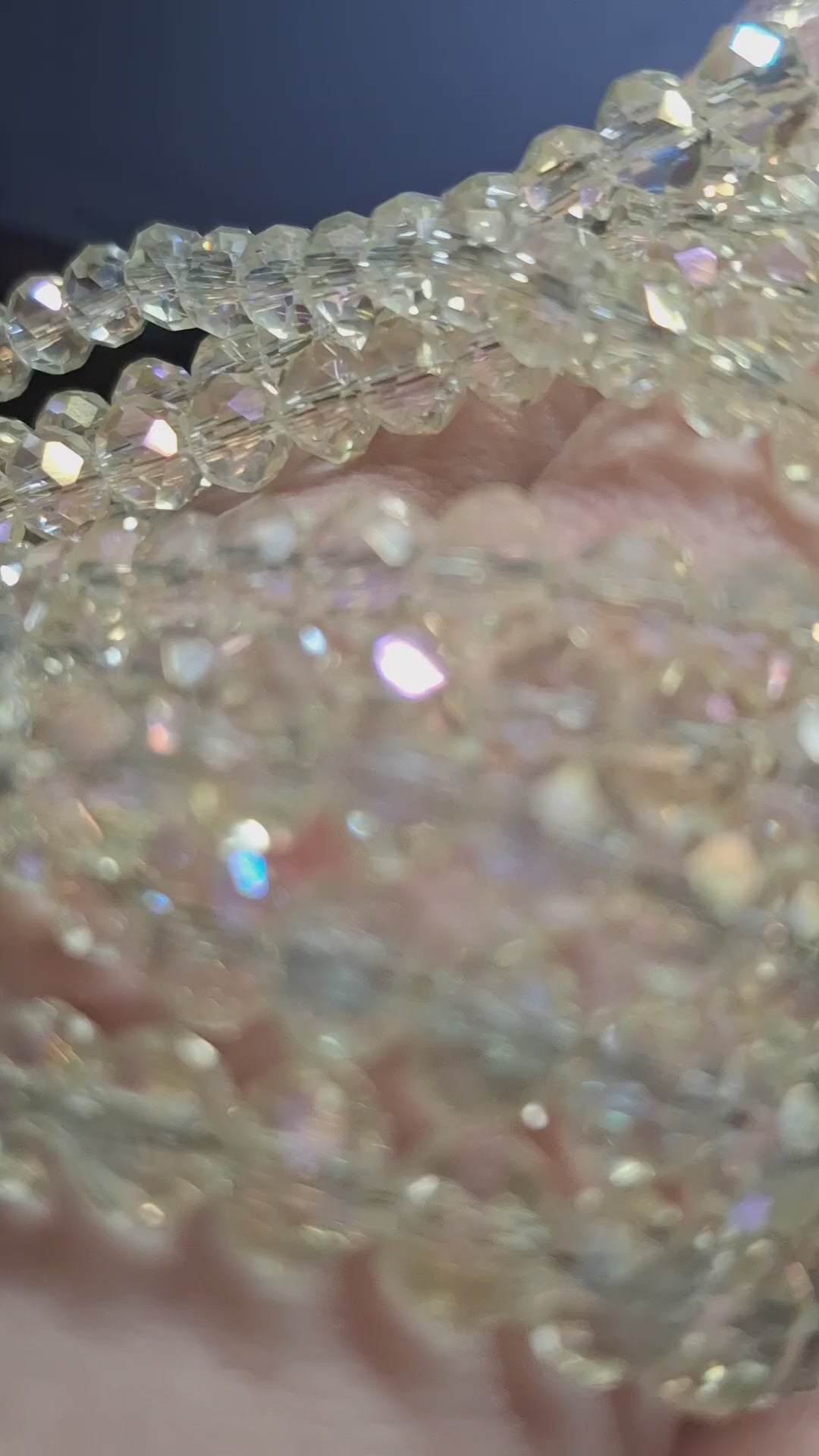 6 mm Clear Ab yellow Beads, Crystal beads