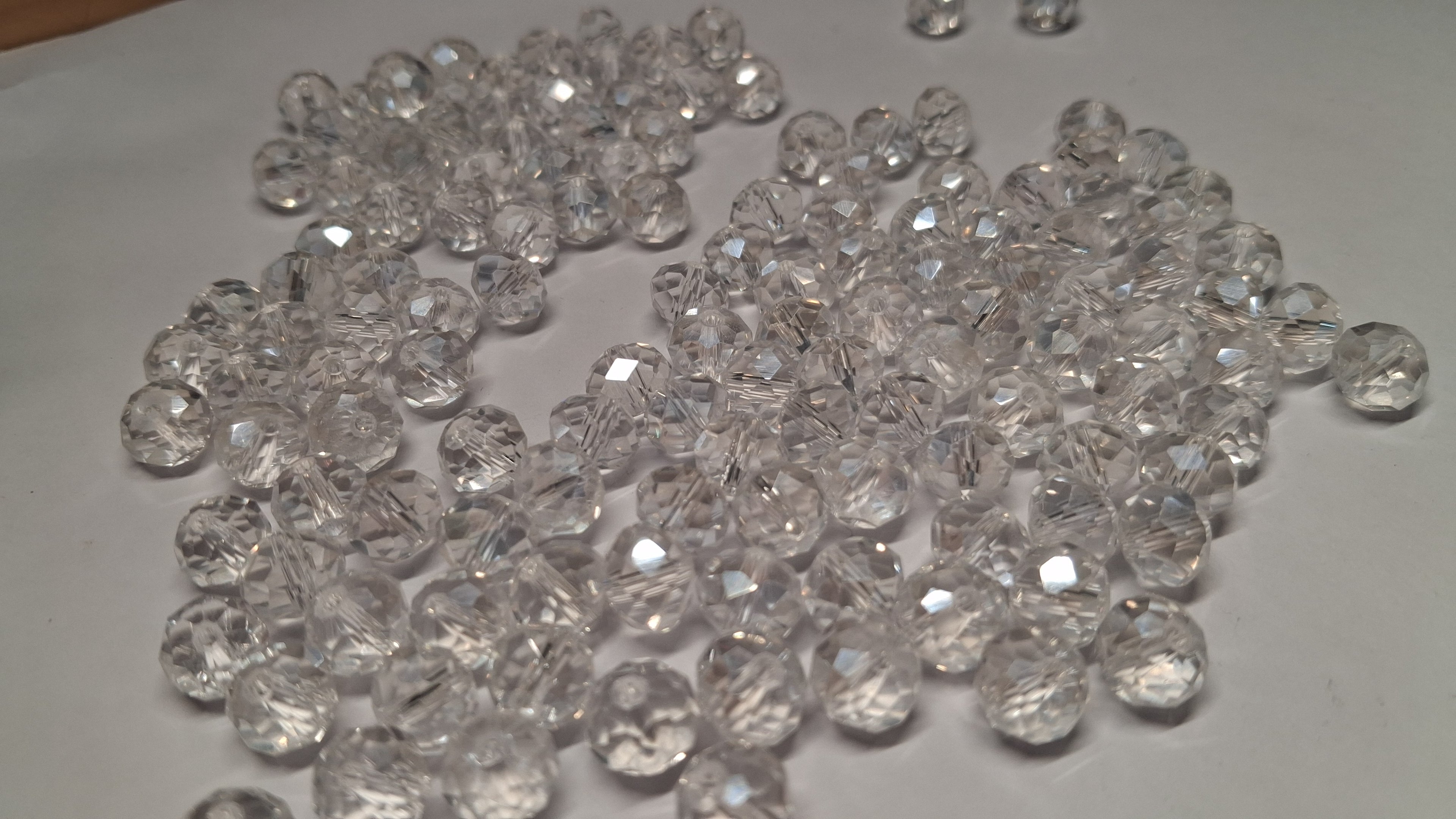 6mm Clear AB Crystal Beads